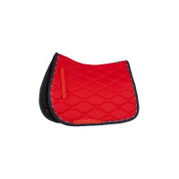 Tapis de selle de dressage Amory avec monogramme brodé B Vetigo Rouge rose barberry