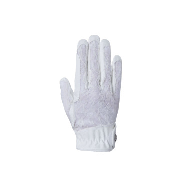 Gants d'équitation B Vertigo Dentelle femme Blanc
