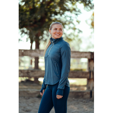 Anorak hybride Horze Annika, femme Bleu étang Anorak hybride Horze Annika, femme Bleu étang