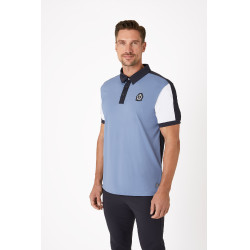 Polo fonctionnel B Vertigo Alec pour homme Bleu infini / blanc