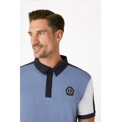 Polo fonctionnel B Vertigo Alec pour homme Bleu infini / blanc