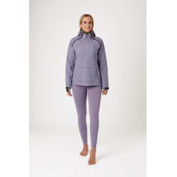 Veste d'équitation imperméable Horze Ayla avec fermetures éclair femme Raisin royal Violet