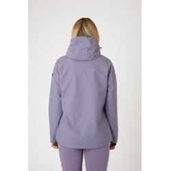 Veste d'équitation imperméable Horze Ayla avec fermetures éclair femme Raisin royal Violet