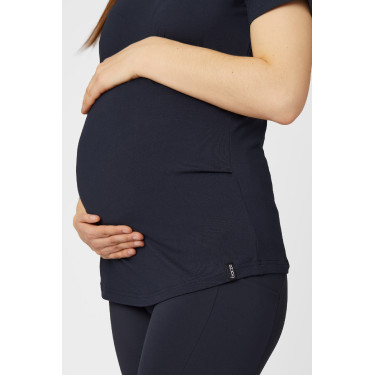 T-shirt de maternité fonctionnel Horze Lily Marine foncé Bleu