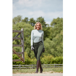 Haut d'entraînement Horze Gabriela pour femme avec protection anti-UV Aqua grey Bleu