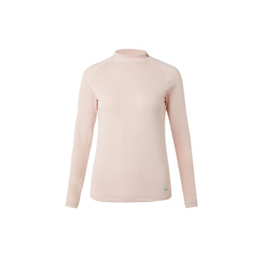 Haut d'entraînement Horze Gabriela pour femme avec protection anti-UV Rose pêche Beige