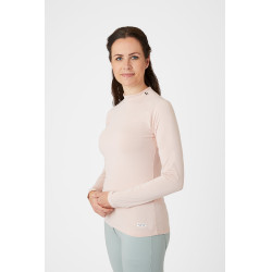 Horze Gabriela trainingsshirt voor dames met UV-bescherming Perzikroze Beige