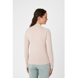 Horze Gabriela trainingsshirt voor dames met UV-bescherming Perzikroze Beige