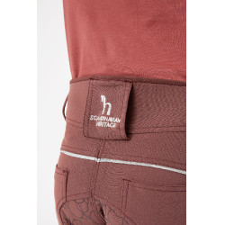 Pantalon d'équitation fond intégral en silicone Horze Leighton Ado poche téléphone Bordeaux Pantalon d'équitation fond intégral en silicone Horze Leighton Ado poche téléphone Bordeaux