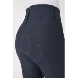 Pantalon d'équitation Horze Indira taille haute fond intégral femme Bleu encre Pantalon d'équitation Horze Indira taille haute fond intégral femme Bleu encre