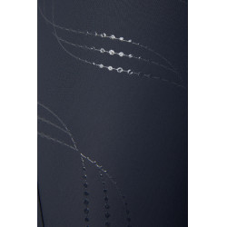 Pantalon d'équitation Horze Indira taille haute fond intégral femme Bleu encre Pantalon d'équitation Horze Indira taille haute fond intégral femme Bleu encre