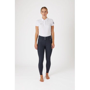 Rijbroek met grip kniestukken en hoge taille Horze Indira dames Rijbroek met grip kniestukken en hoge taille Horze Indira dames