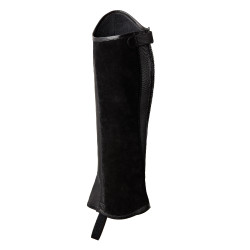 Mini-chaps Horze Wicklow avec perforations fleuries Noir Mini-chaps Horze Wicklow avec perforations fleuries Noir