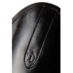 Mini-chaps Horze Wicklow avec perforations fleuries Noir Mini-chaps Horze Wicklow avec perforations fleuries Noir