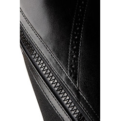 Mini-chaps Horze Wicklow avec perforations fleuries Noir Mini-chaps Horze Wicklow avec perforations fleuries Noir