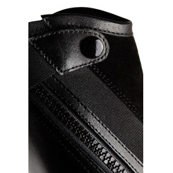 Mini-chaps Horze Wicklow avec perforations fleuries Noir Mini-chaps Horze Wicklow avec perforations fleuries Noir