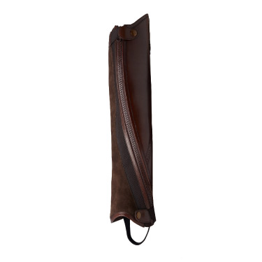 Mini-chaps Horze Wicklow met bloemenperforaties Mini-chaps Horze Wicklow met bloemenperforaties