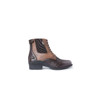 Boots bicolores Horze Kilkenny femme Marron foncé / marron clair