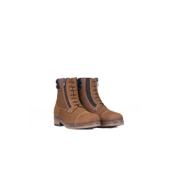 Boots Jodhpur Horze Blake en cuir pour enfant Marron foncé