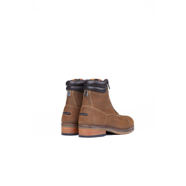 Boots Jodhpur Horze Blake en cuir pour enfant Marron foncé