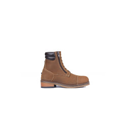 Boots Jodhpur Horze Blake en cuir pour enfant Marron foncé