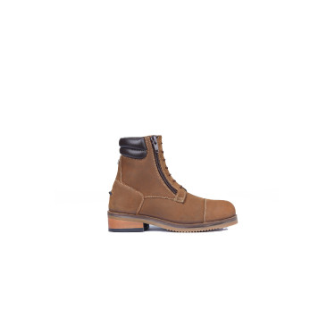 Boots Jodhpur Horze Blake en cuir pour enfant Marron foncé