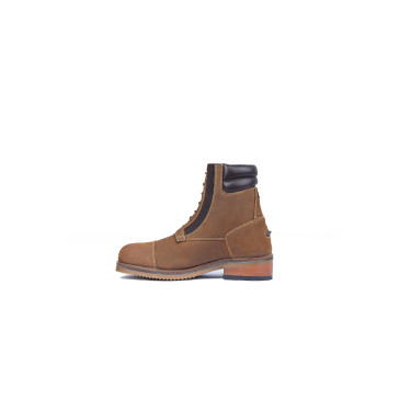 Boots Jodhpur Horze Blake en cuir pour enfant Marron foncé