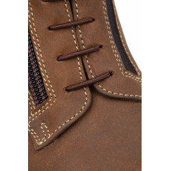 Boots Jodhpur Horze Blake en cuir pour enfant Marron foncé