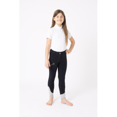 Kinderbroek Horze Felicia Donker marineblauw