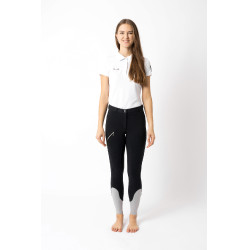 Pantalon d'équitation Horze Felicia fond intégral grip Marine foncé Bleu