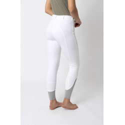 Pantalon d'équitation Horze Felicia fond intégral grip Blanc brillant