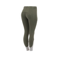 Pantalon d'équitation Horze Felicia fond intégral grip Vert scarabée
