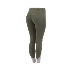 Pantalon d'équitation Horze Felicia fond intégral grip Vert scarabée