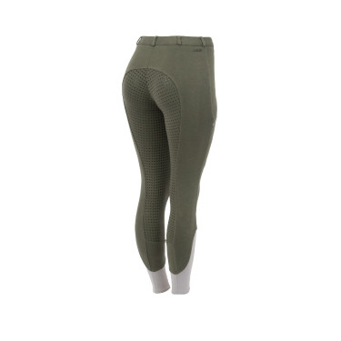 Pantalon d'équitation Horze Felicia fond intégral grip Vert scarabée Pantalon d'équitation Horze Felicia fond intégral grip Vert scarabée