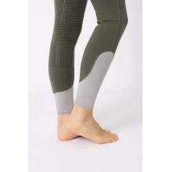 Pantalon d'équitation Horze Felicia fond intégral grip Vert scarabée