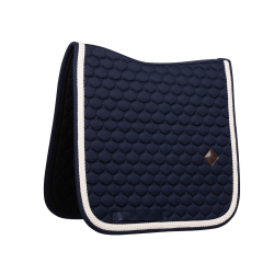 Tapis de selle Plaited Cord Dressage Kentucky Marine Bleu marine