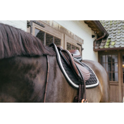 Tapis de selle Plaited Cord Jumping Kentucky Noir