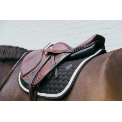 Tapis de selle Plaited Cord Jumping Kentucky Noir