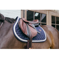 Tapis de selle Plaited Cord Jumping Kentucky Marine Bleu marine