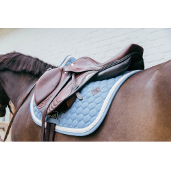 Tapis de selle Plaited Cord Jumping Kentucky Bleu clair