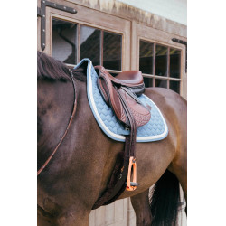 Tapis de selle Plaited Cord Jumping Kentucky Bleu clair