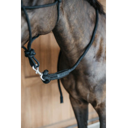 Longe d'entrainement Dy'on avec mousqueton Noir Longe d'entrainement Dy'on avec mousqueton Noir