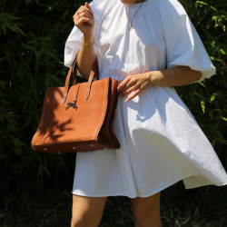 Handtas Pénélope Romane Cognac Bruin