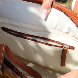 Sac à main Pénélope Romane Cognac Marron Sac à main Pénélope Romane Cognac Marron