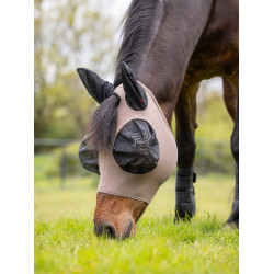 Masque anti-mouches LeMieux Bug Relief Full Walnut Marron