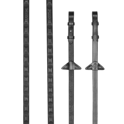 Teugels Magna Grip Rubber LeMieux Zwart / zilverkleurig