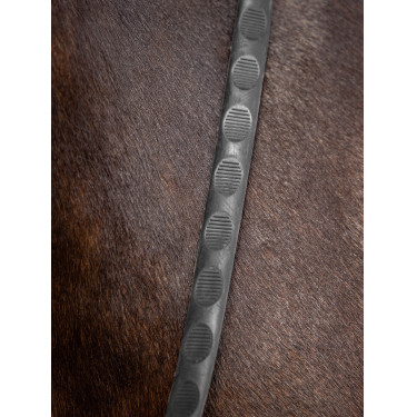 Rênes Magna Grip Rubber LeMieux Noir / argenté