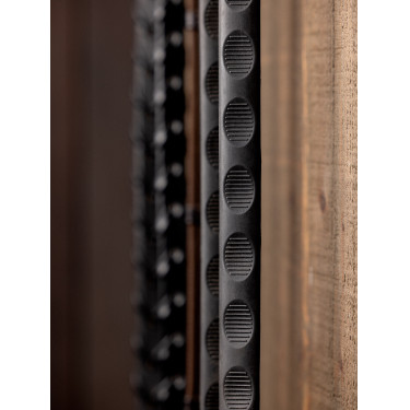 Rênes Magna Grip Rubber LeMieux Noir / argenté