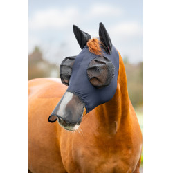 Masque anti-mouches avec nez LeMieux Bug Relief Full Marine Bleu marine