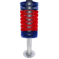 Brosse sur poteau HAPPYCOW Kerbl Rouge / bleu Brosse sur poteau HAPPYCOW Kerbl Rouge / bleu